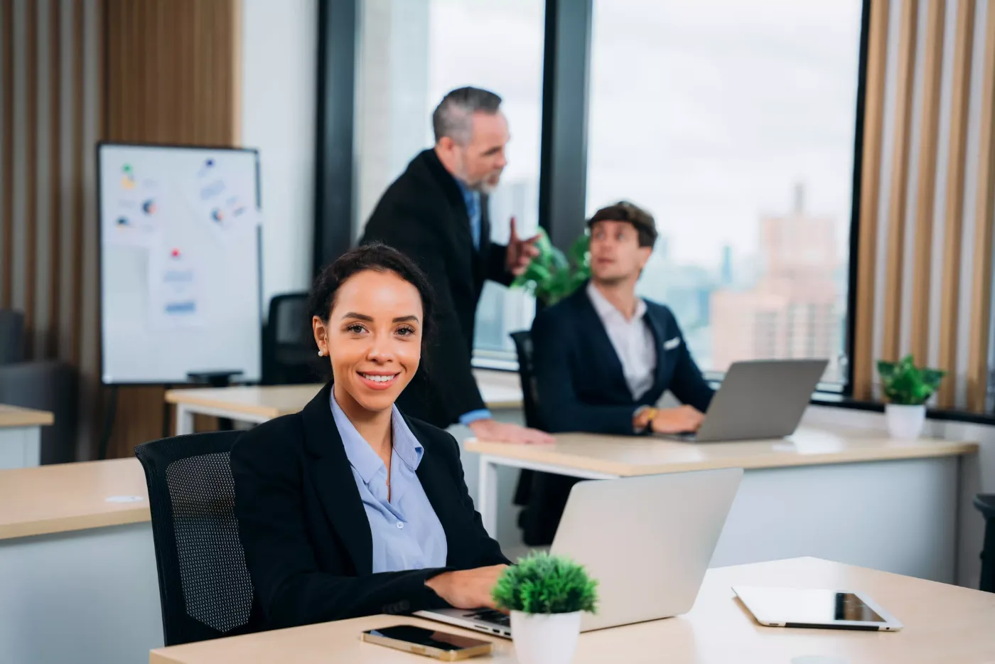Metasoft IT Solutions consultants working with a client team